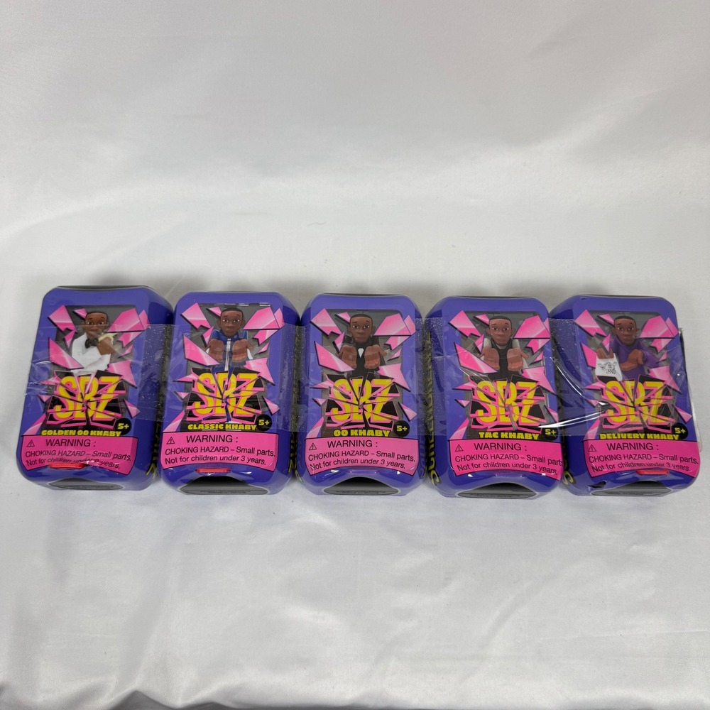 Lot of 5 Screen Breakz Collectible Figure Mystery Box Khaby Figures SEALED